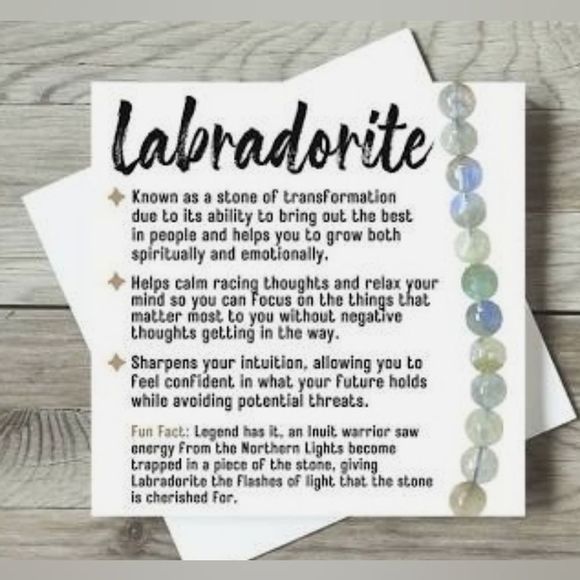 Sale 3ct Natural Blue Fire Labradorite  Madagascar 925 Sterling Silver Ring s.6 - Picture 3 of 8